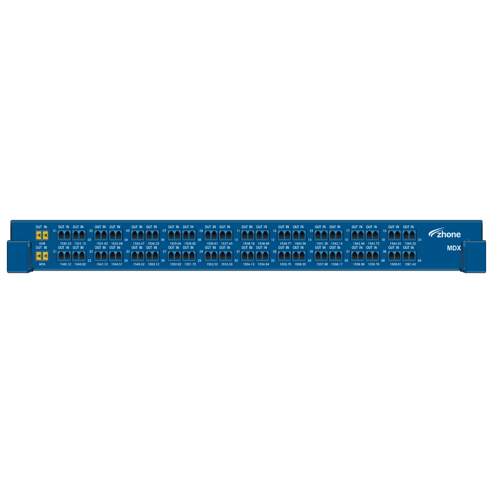 MDX Shelf Series 40-channel and 80-channel Multiplexer and Demultiplexer Shelves