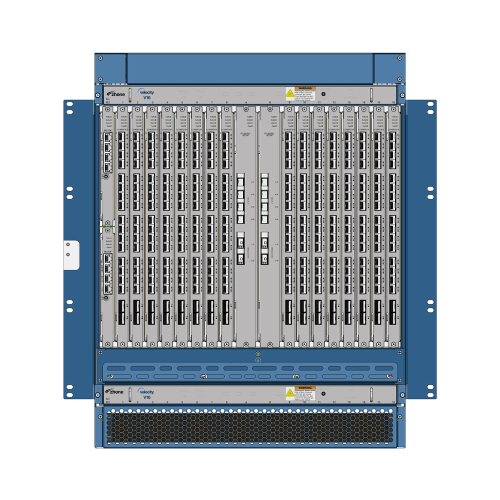 V16, Highest Density 16 Slot Chassis for Hyper-Fast SDN Access Networks.